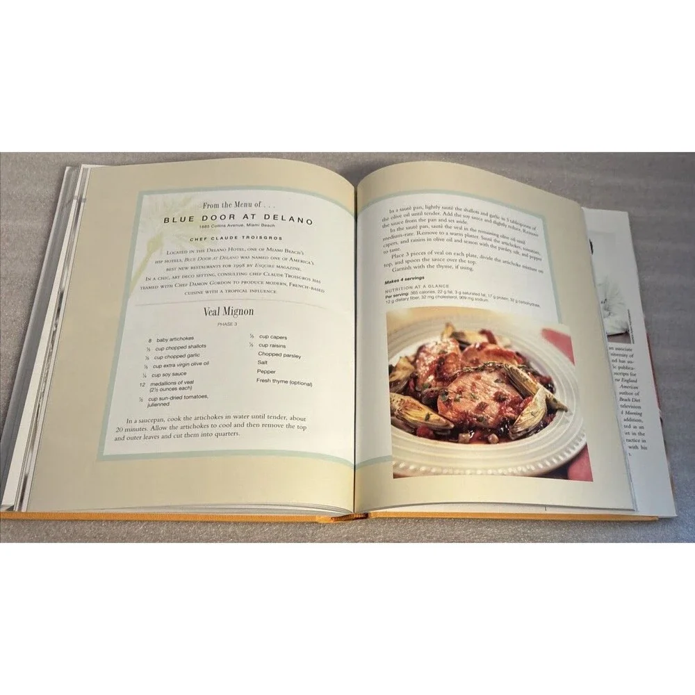 South Beach Diet Cookbook Hard Cover 2004